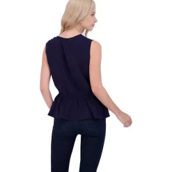 Surplice Ruched Peplum Top