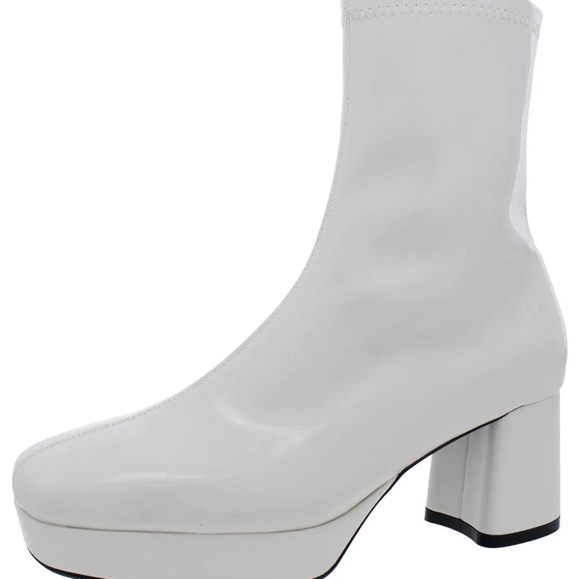 Sussex Patent Platform Ankle Boots