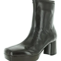Sussex Patent Platform Ankle Boots