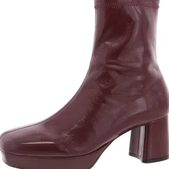 Sussex Patent Platform Ankle Boots