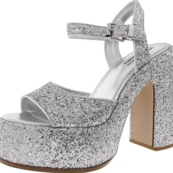 Sweets Glitter Textured Platform Sandals