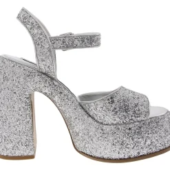 Sweets Glitter Textured Platform Sandals
