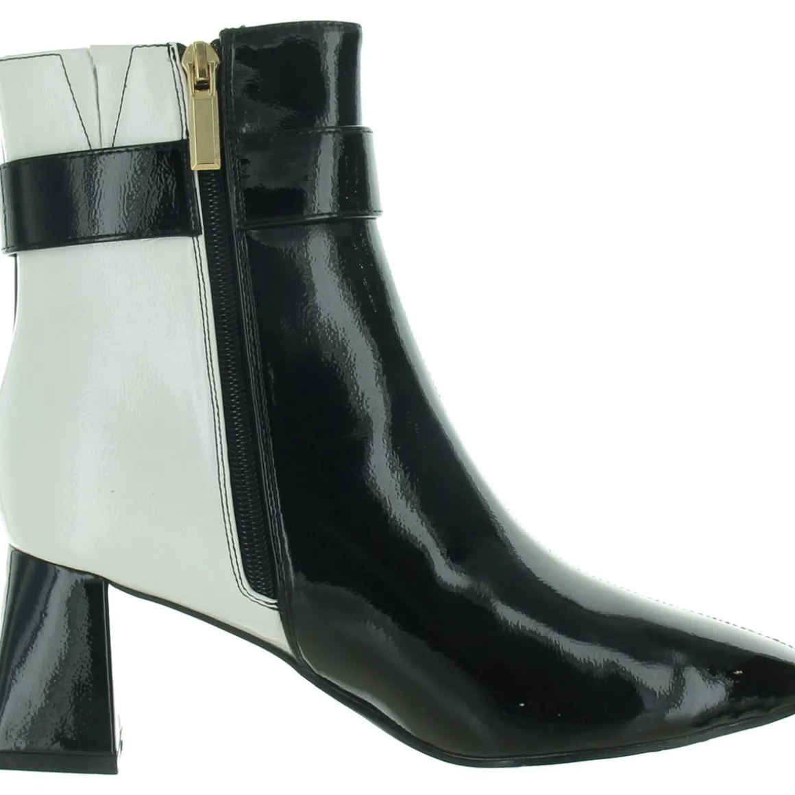 Sydney Buckle Faux Leather Ankle Boots