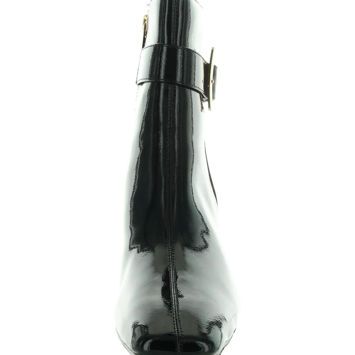 Sydney Buckle Faux Leather Ankle Boots