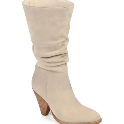 SYRINN Faux Suede Mid-Calf Boots