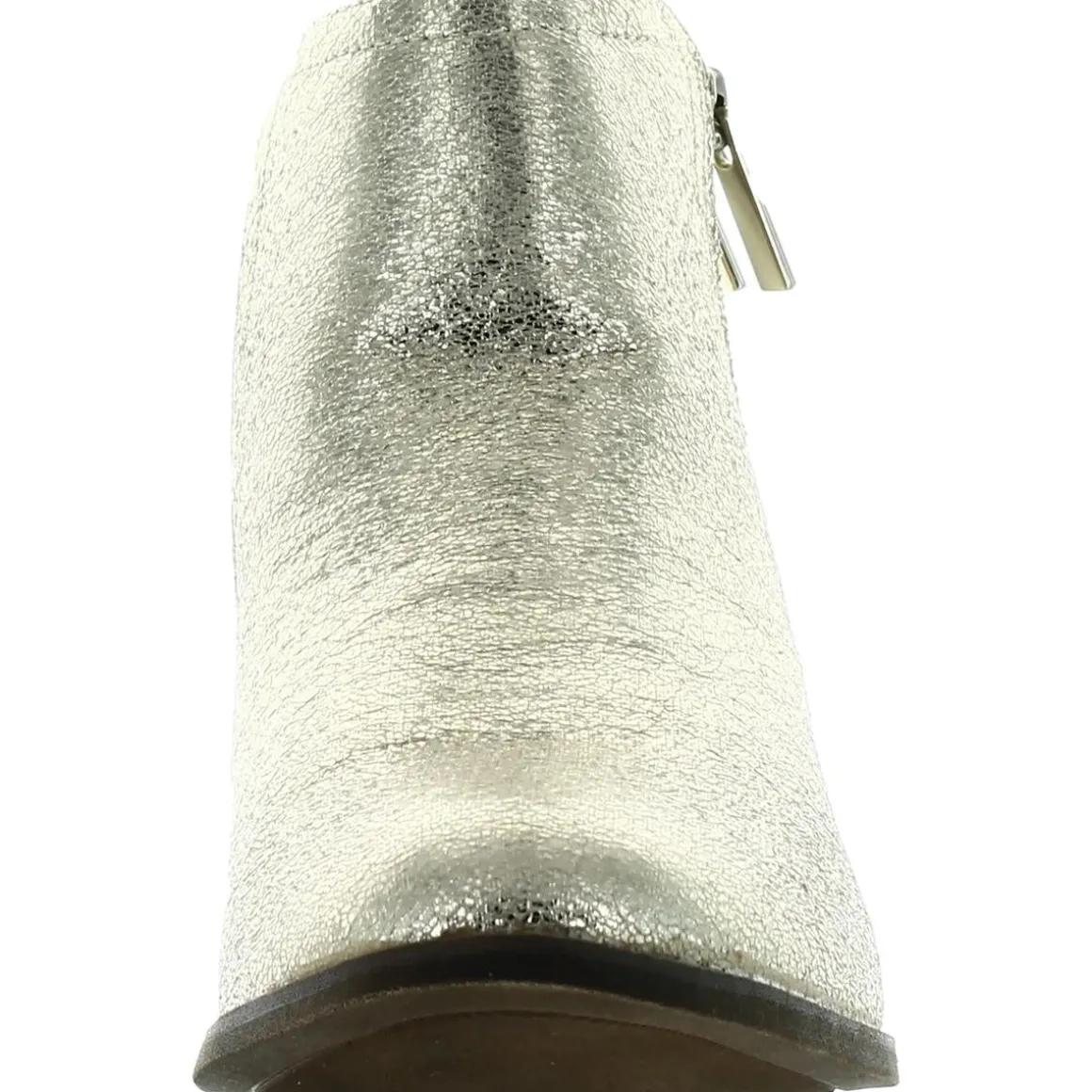 Tabara Metallic Double Zipper Ankle Boots