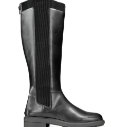 TAMIRA Zipper Faux Leather Knee-High Boots