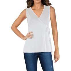 Tank Scoop Neck Wrap Top