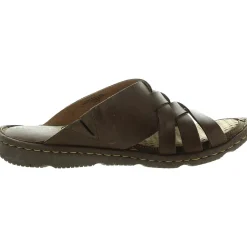 Tarpon Criss-Cross Leather Flatform Sandals