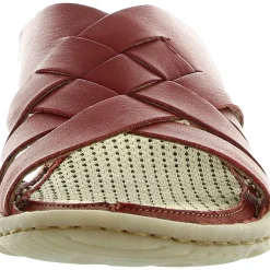 Tarpon Criss-Cross Leather Flatform Sandals