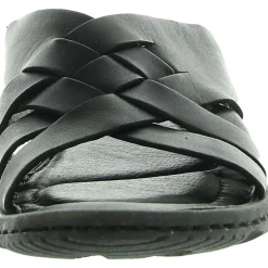 Tarpon Criss-Cross Leather Flatform Sandals