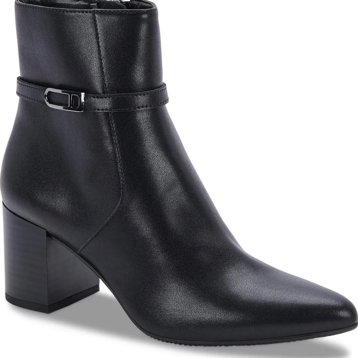 Tatum Leather Pointed Toe Booties