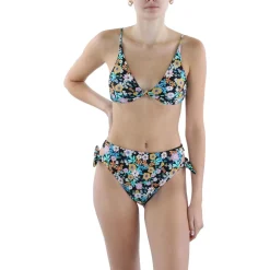 Tatum Pismo Top Printed Bikini Swim top