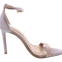 TecyV Rhinestone Velvet Ankle Strap