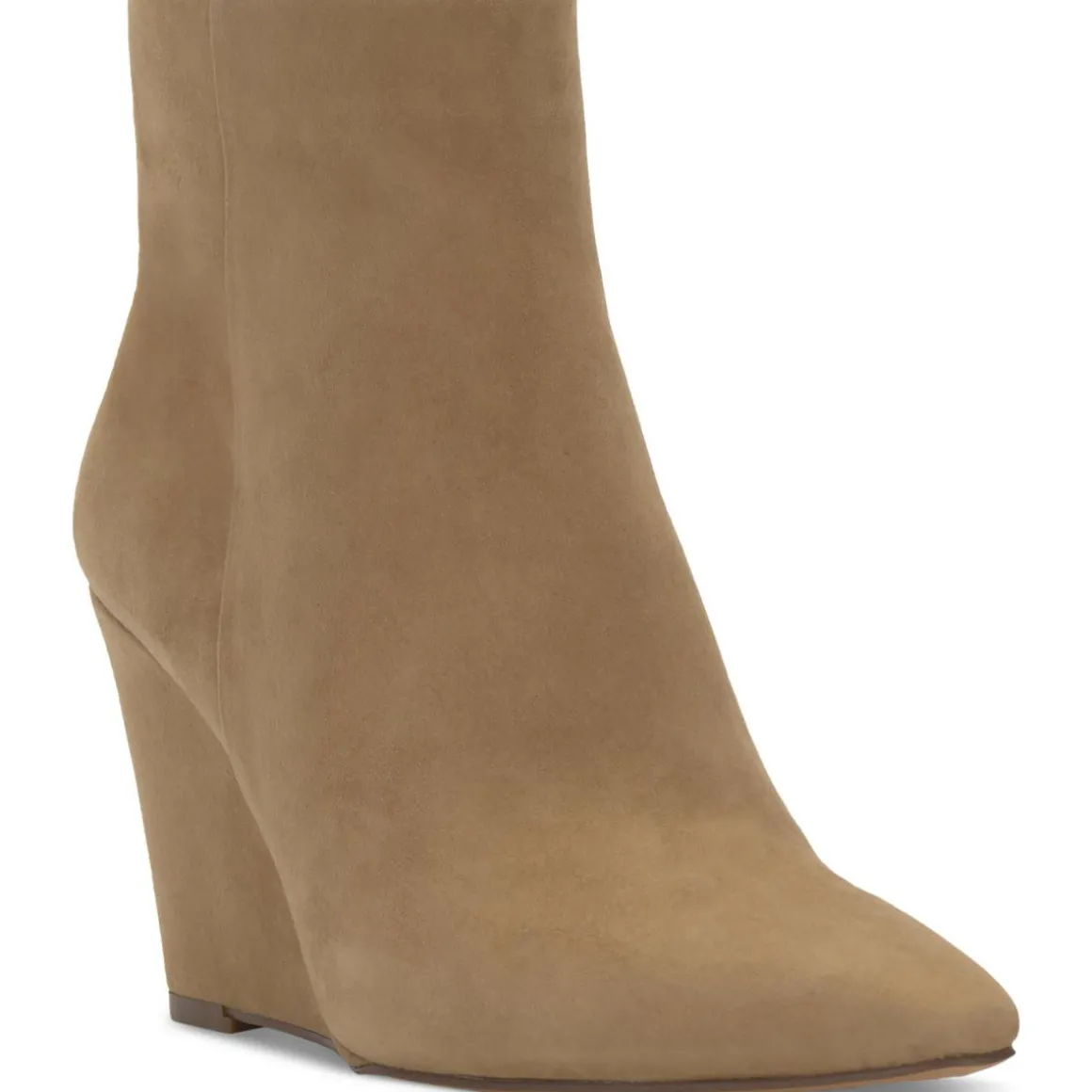 Teeray Solid Pointed Toe Wedge Boots