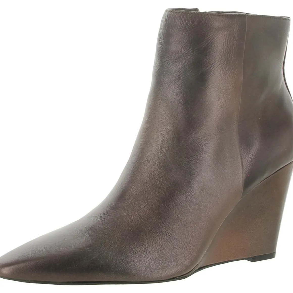 Teeray Solid Pointed Toe Wedge Boots