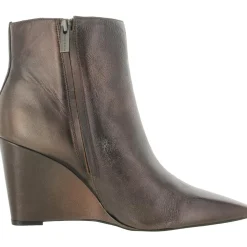 Teeray Solid Pointed Toe Wedge Boots