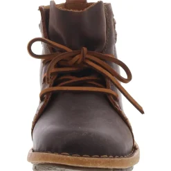 Temple Leather Lace-Up Ankle Boots