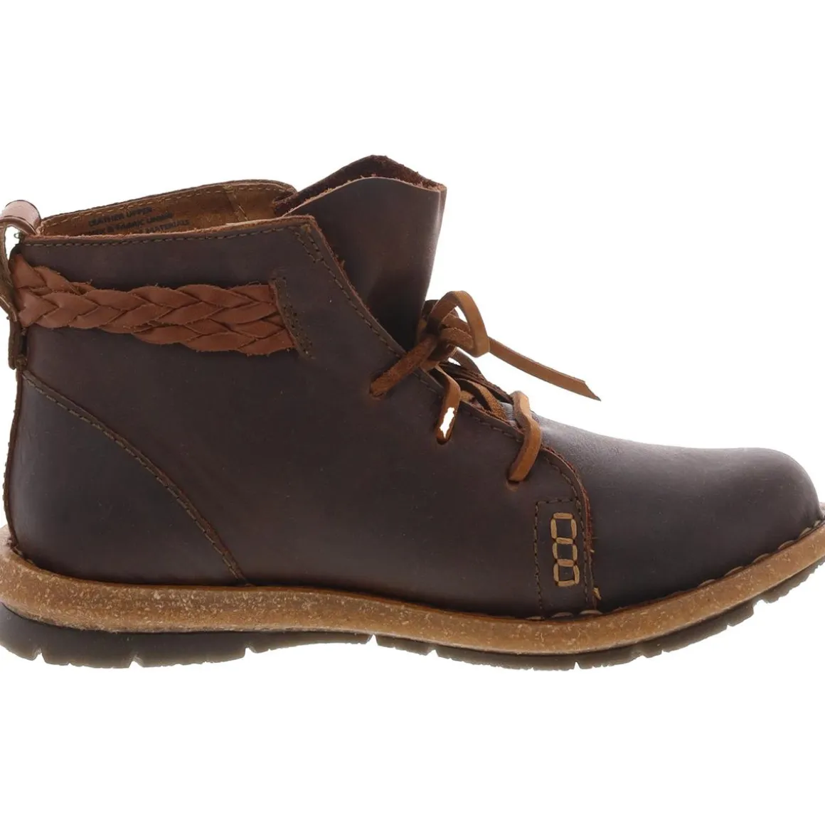 Temple Leather Lace-Up Ankle Boots