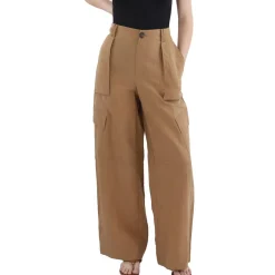 Tencel Wide Leg Cargo Pants