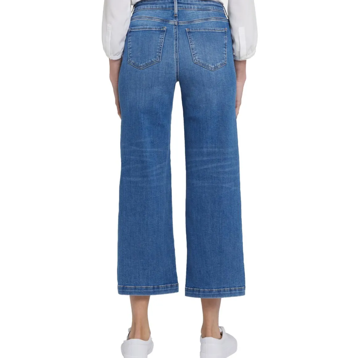 Teresa Crop Denim Wide Leg Jeans