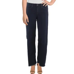 Teresa Frayed Hem Denim Wide Leg Jeans