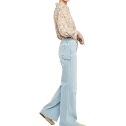Teresa High-Rise Cotton Wide Leg Pants
