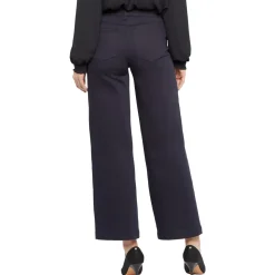 Teresa Solid Denim Wide Leg Pants