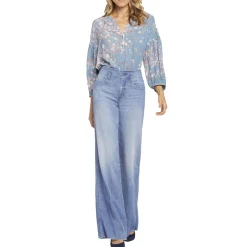 Teresa Tummy Slimming Denim Wide Leg Jeans
