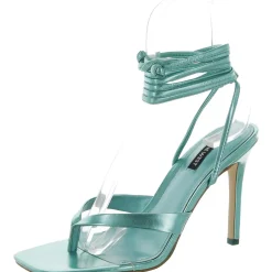 Terrie Ankle Tie Thong Heels
