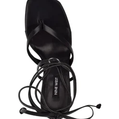 Terrie Ankle Tie Thong Heels