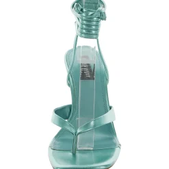 Terrie Ankle Tie Thong Heels