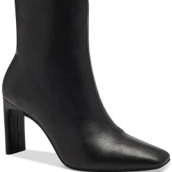 Terrie Zipper Block Heel Ankle Boots