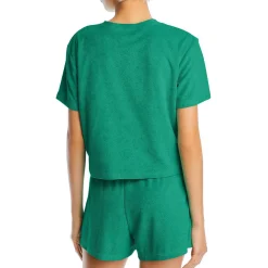 Terry Cloth Crewneck Cropped