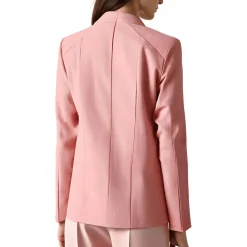 Textured One-Button Blazer