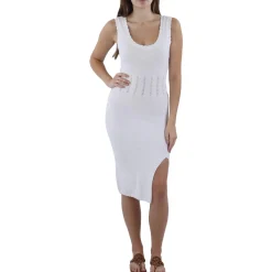 Textured Cotton Sweaterdress