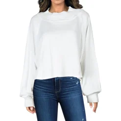 Textured Cotton Turtleneck Top