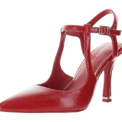 Textured Faux Leather Ankle Strap