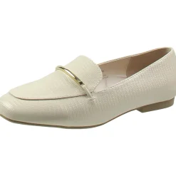 Textured Faux Leather Loafers