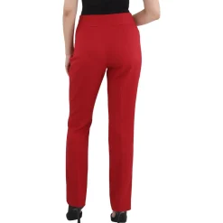 Textured High Rise Trouser Pants