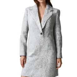 Textured Long Sleeve Teddy Coat