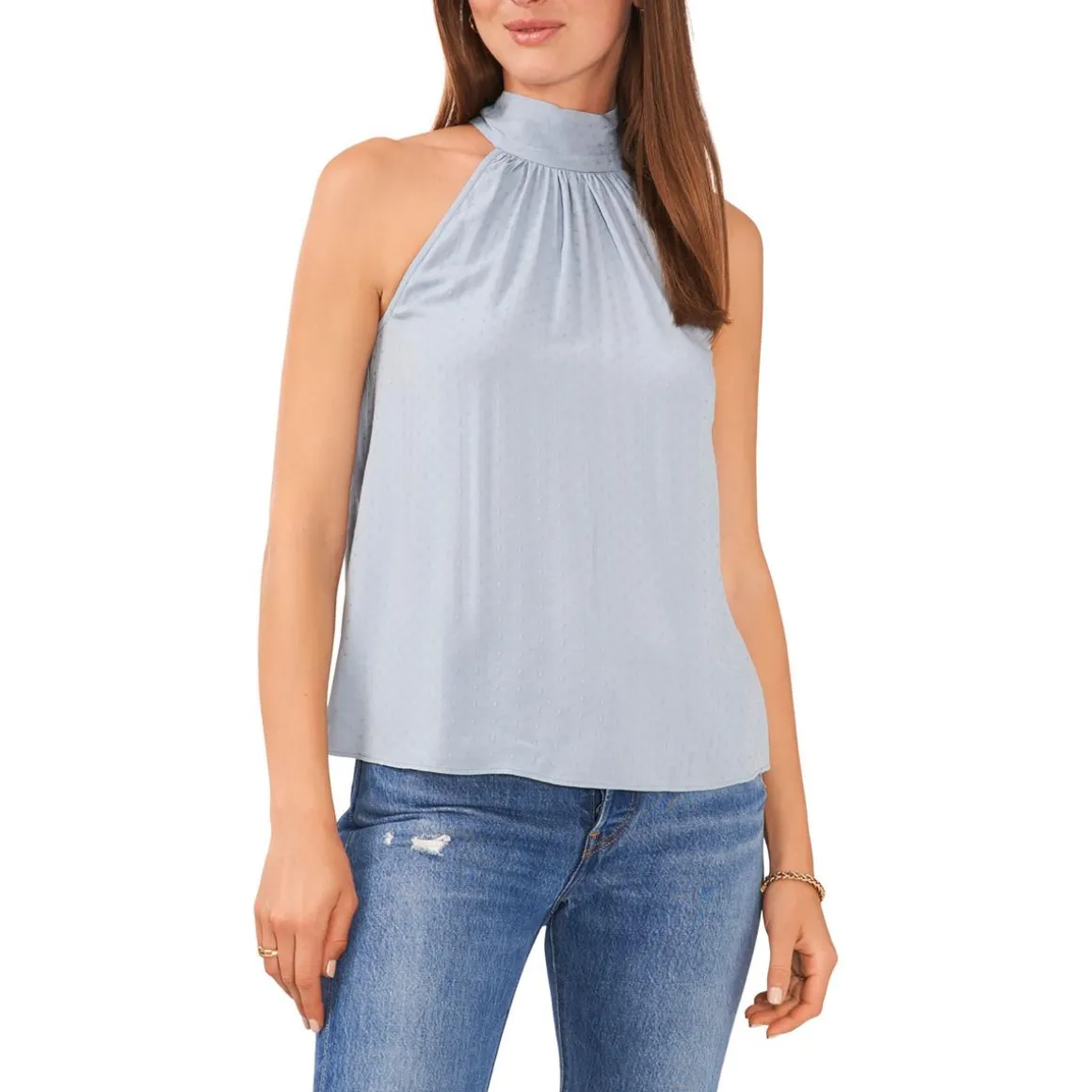 Textured Rayon Halter Top
