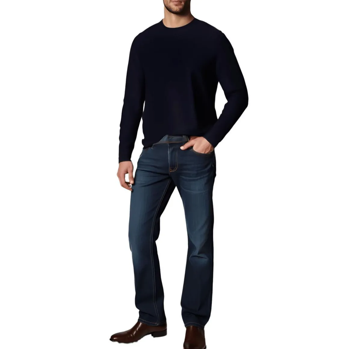 Textured Ribbed Knit Pullover Sweater