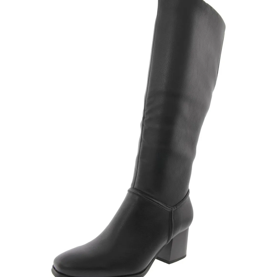 Thalia Zipper Faux Leather Knee-High Boots