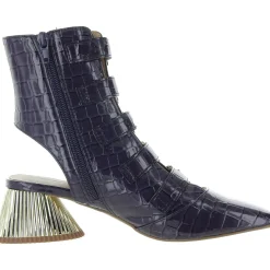 The Clarra Buckle Bootie Patent Zipper Booties