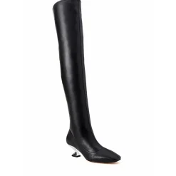 The Laterr OTK Boot Tall Faux Leather Thigh-High Boots