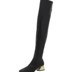 The Laterr OTK Boot Tall Faux Leather Thigh-High Boots