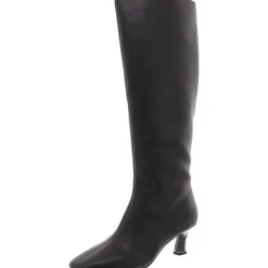 The Zaharrah Boot Zipper Faux Leather Knee-High Boots