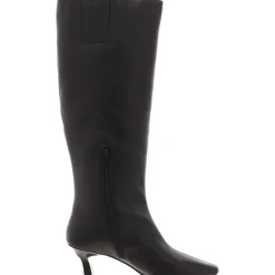 The Zaharrah Boot Zipper Faux Leather Knee-High Boots
