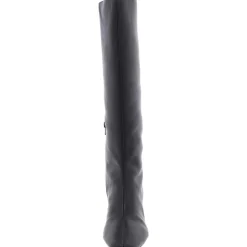 The Zaharrah Boot Zipper Faux Leather Knee-High Boots